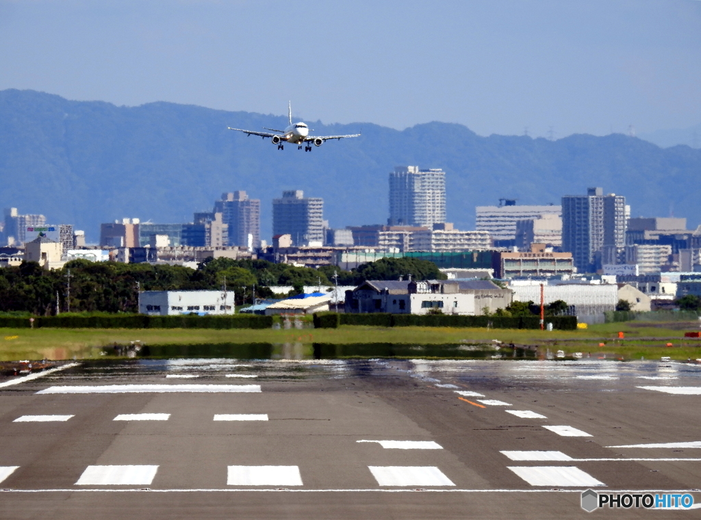 伊丹空港 A滑走路 猪名川