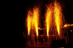 瀧田大社風鎮祭　奉納手筒花火