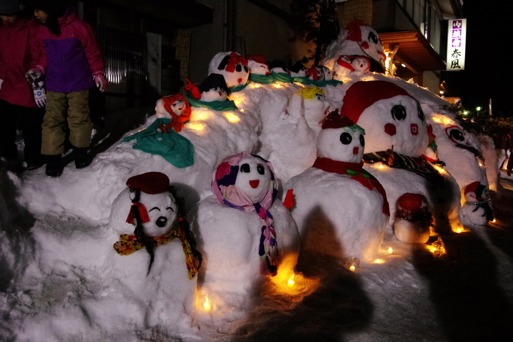 白峰　雪だるままつり