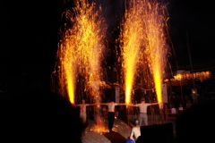 瀧田大社風鎮祭　奉納手筒花火