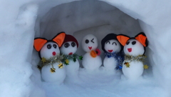 白峰　雪だるままつり