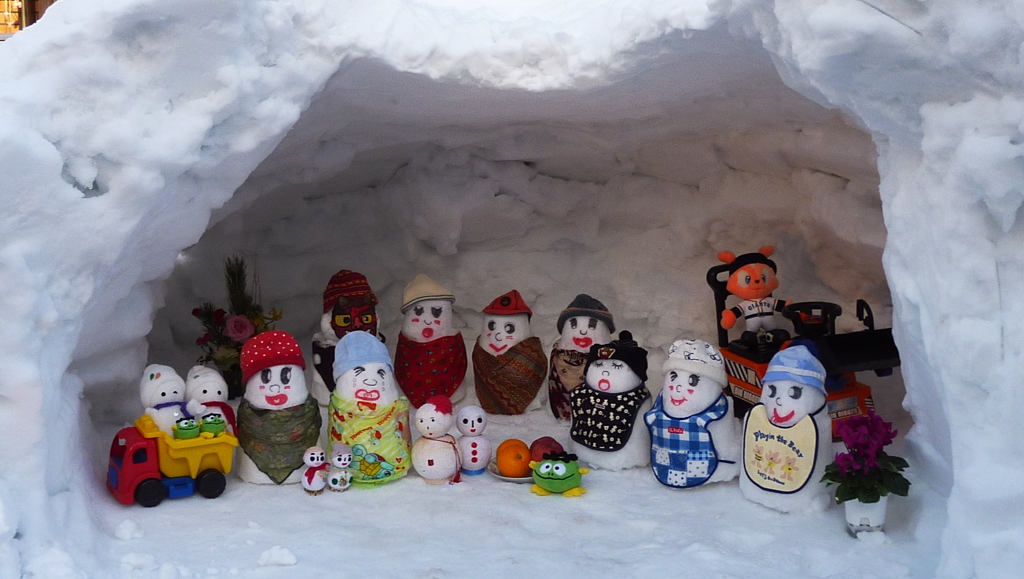 白峰　雪だるままつり