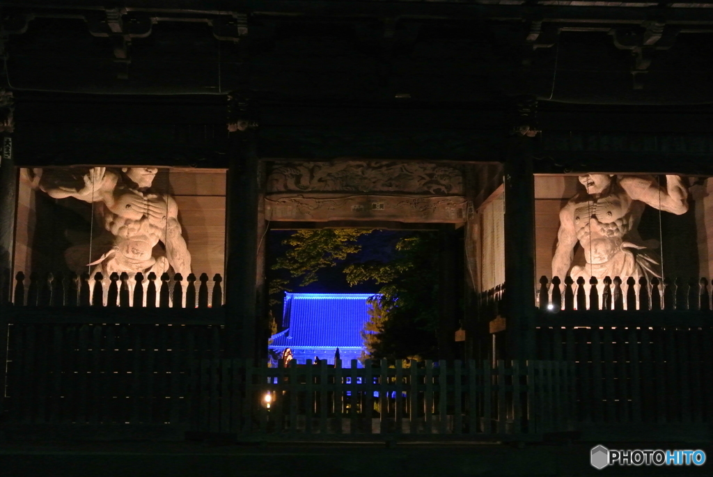 称名寺ライトアップ