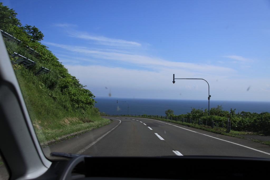 海岸沿いのドライブ