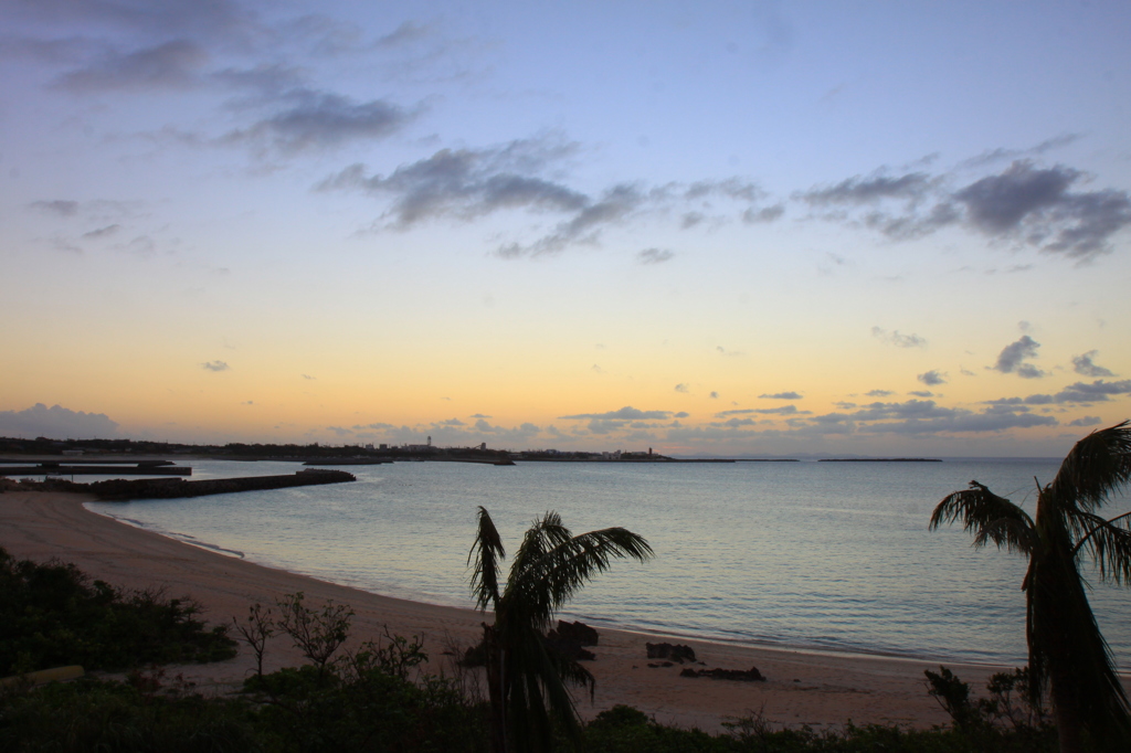 与論島　夕日