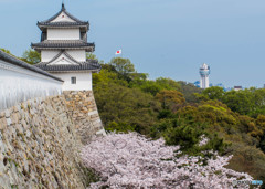 明石城櫓と天文台