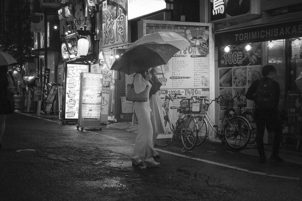 夜の街　今夜は焼き鳥