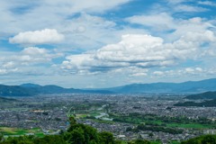 姨捨からの千曲川