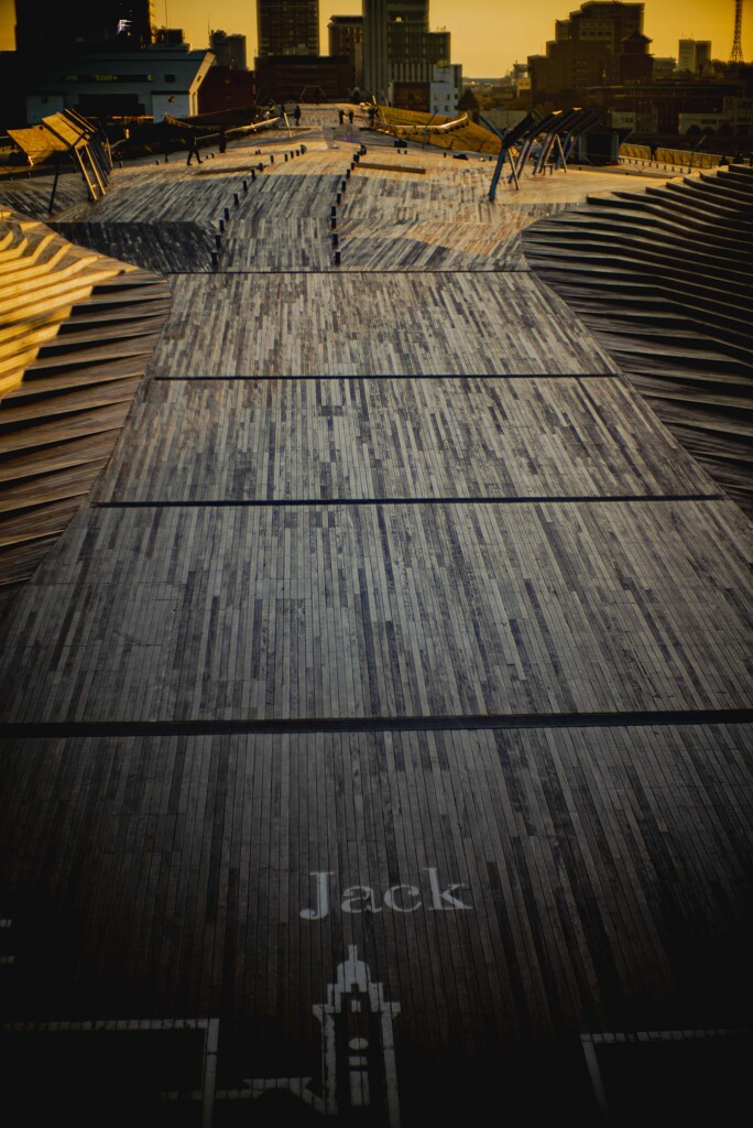 夕景　横浜大さん橋のJack
