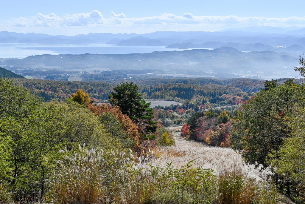 すすきのゲレンデ（猪苗代湖）