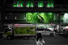 新宿駅　緑