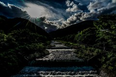 濃厚な逆光