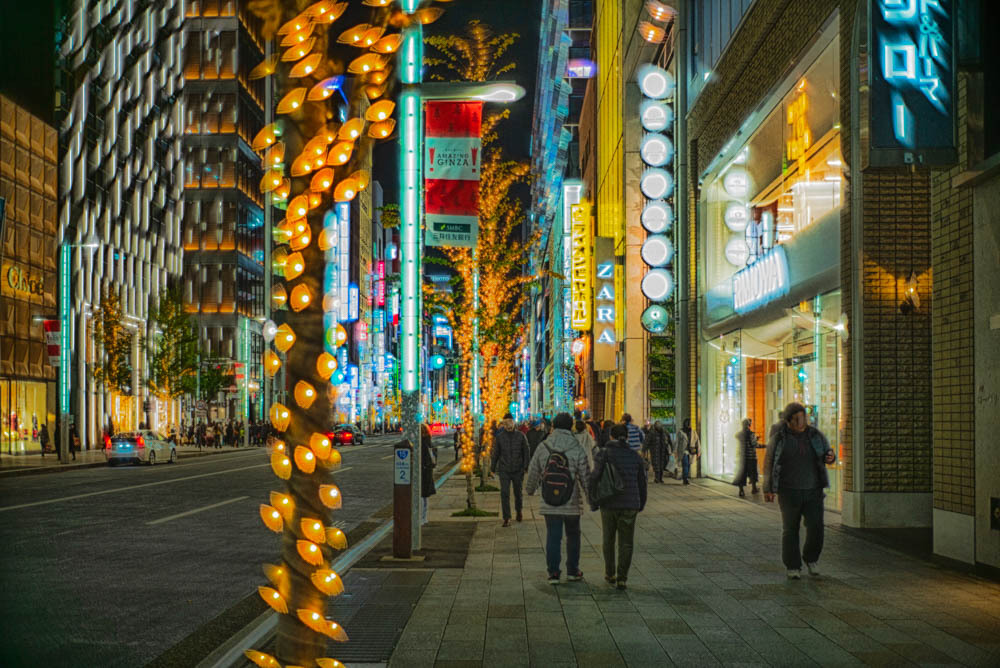 夜の銀座