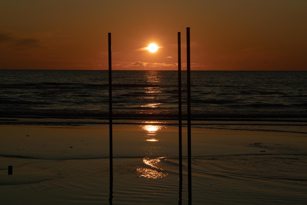 夕日