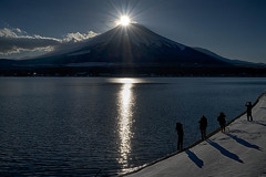 ダイアモンド富士　山中湖