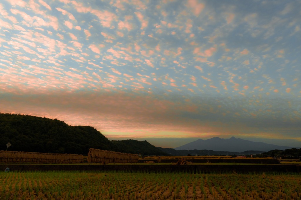 夕景　八ヶ岳