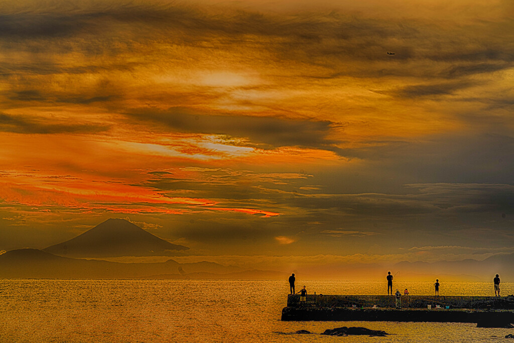夕暮れ