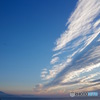 富士に向かう雲群