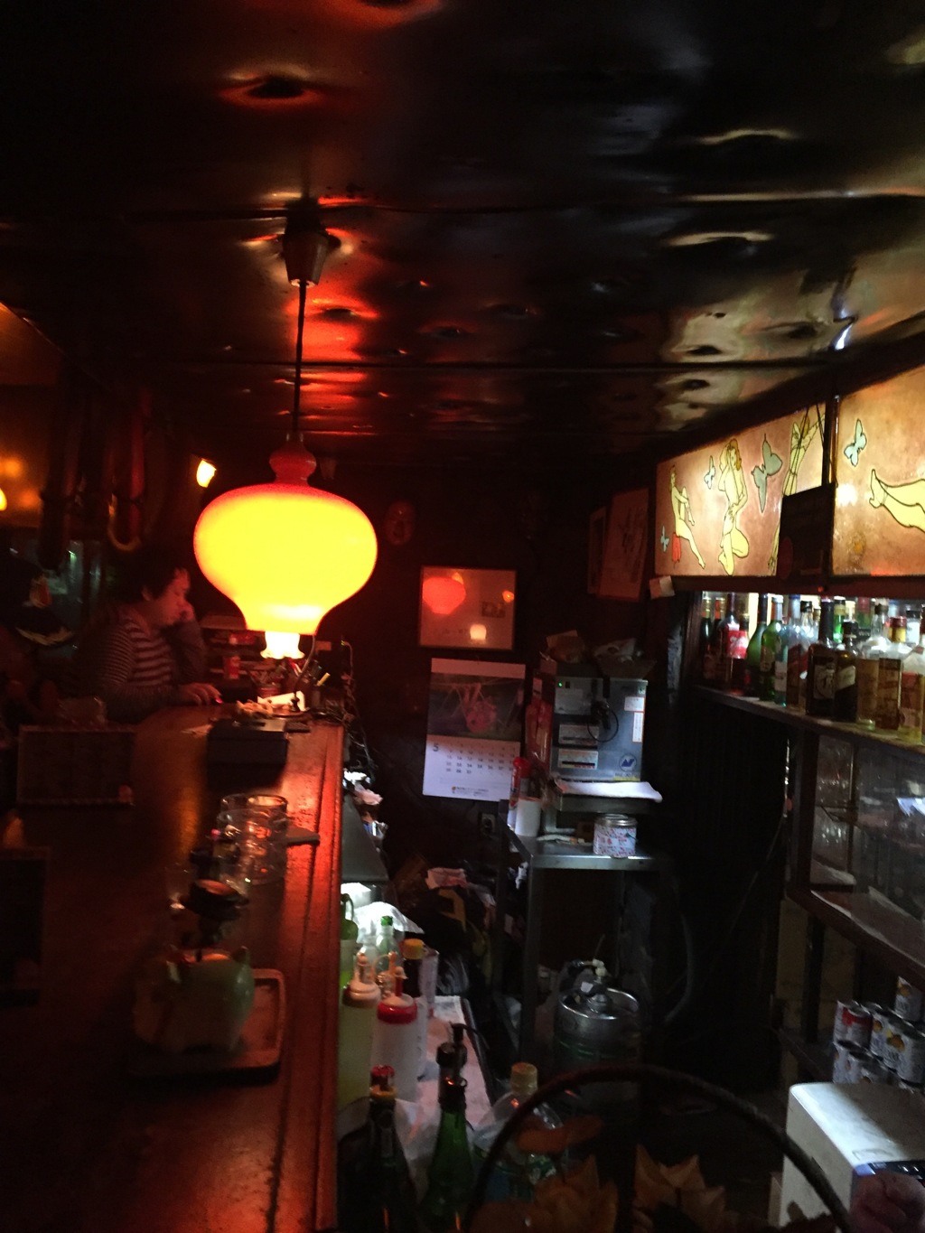 呑んでまーす(⌒-⌒; )