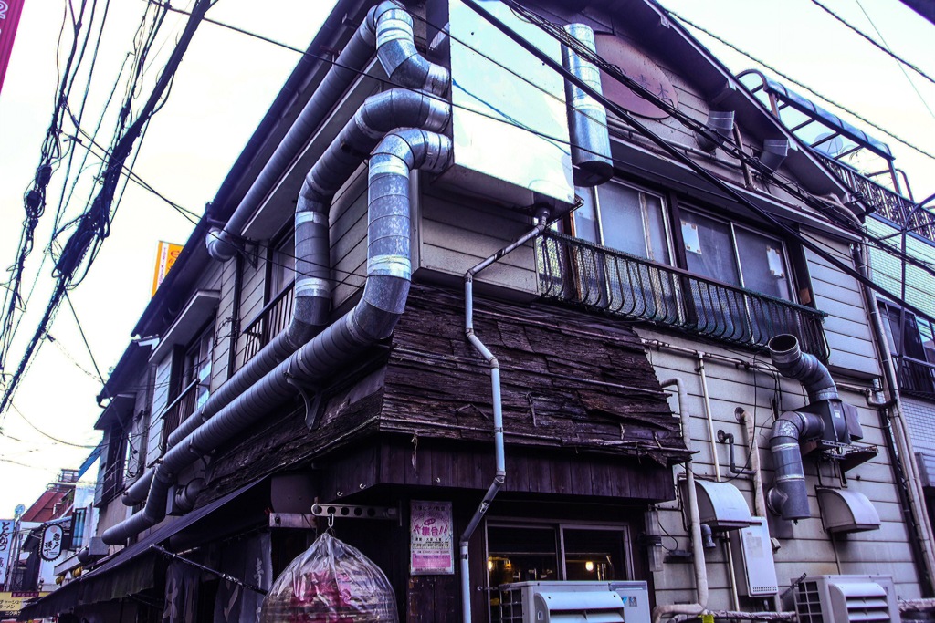 ホルモン店の夕暮