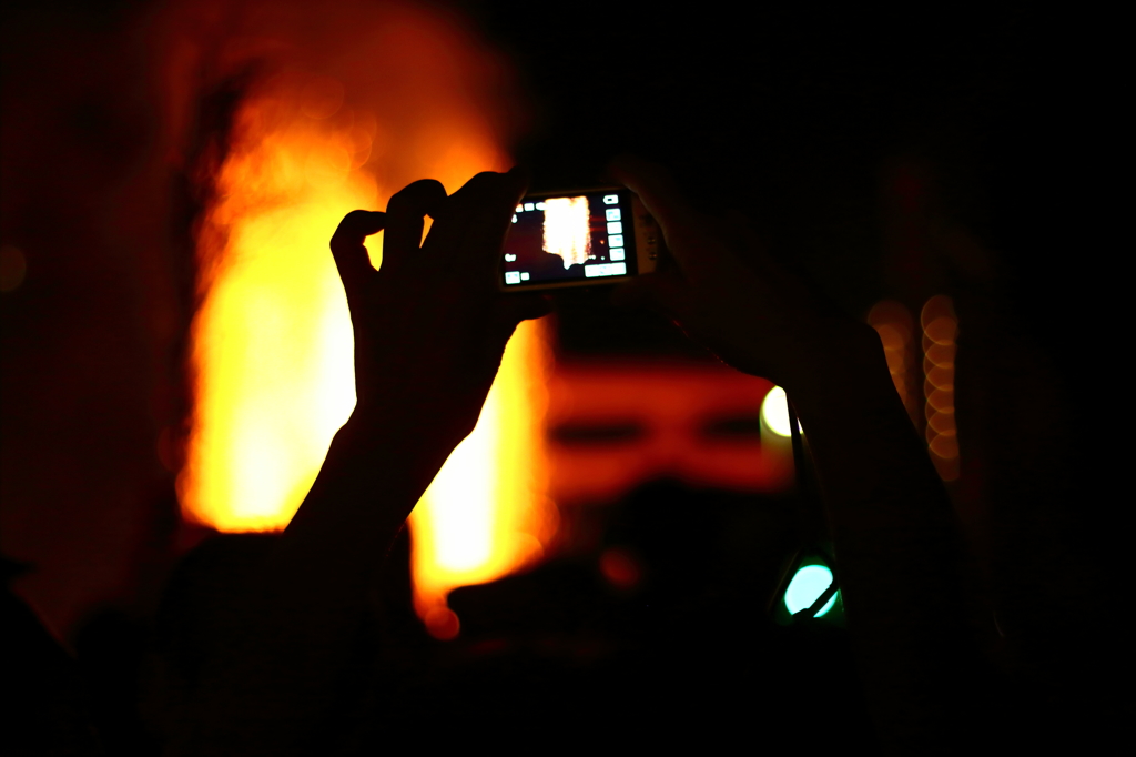 fire on phone