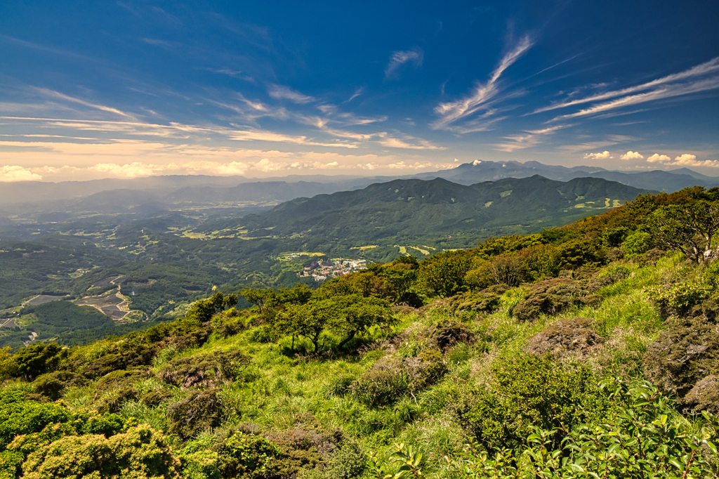 鶴見岳から由布岳