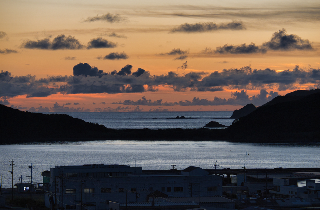 牛深の夕焼け