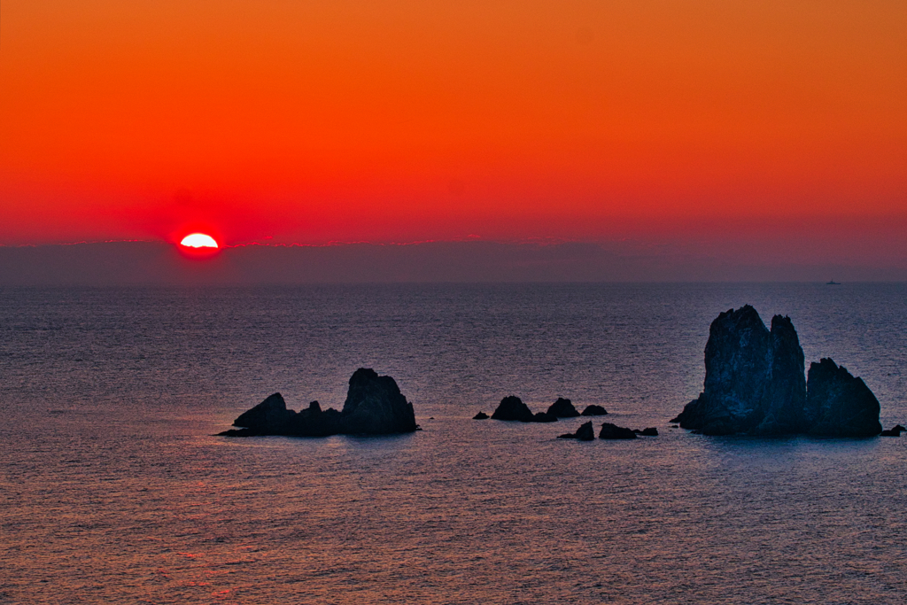 大ヶ瀬の夕陽