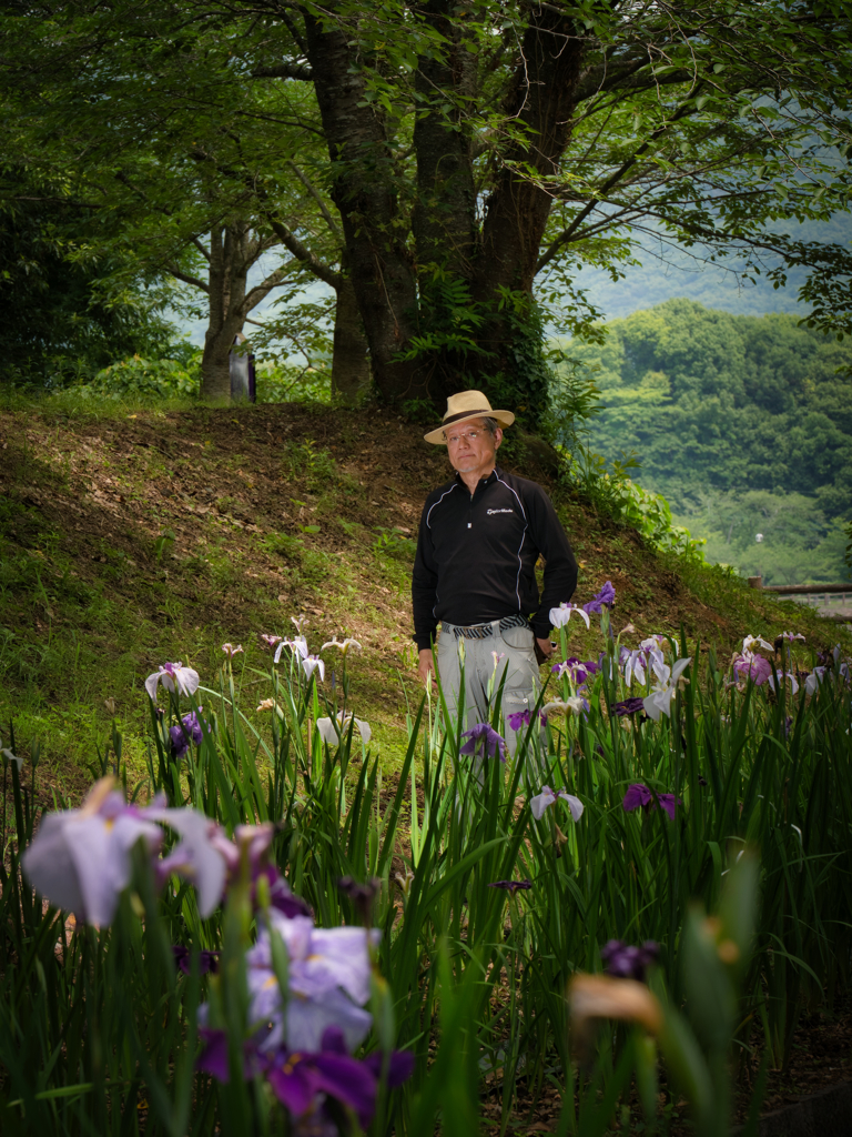 セルフィー・花しょうぶ