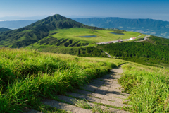 草千里と烏帽子岳