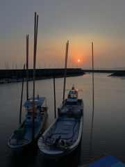 熊本の夕陽