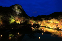 御船山楽園紅葉ライトアップ