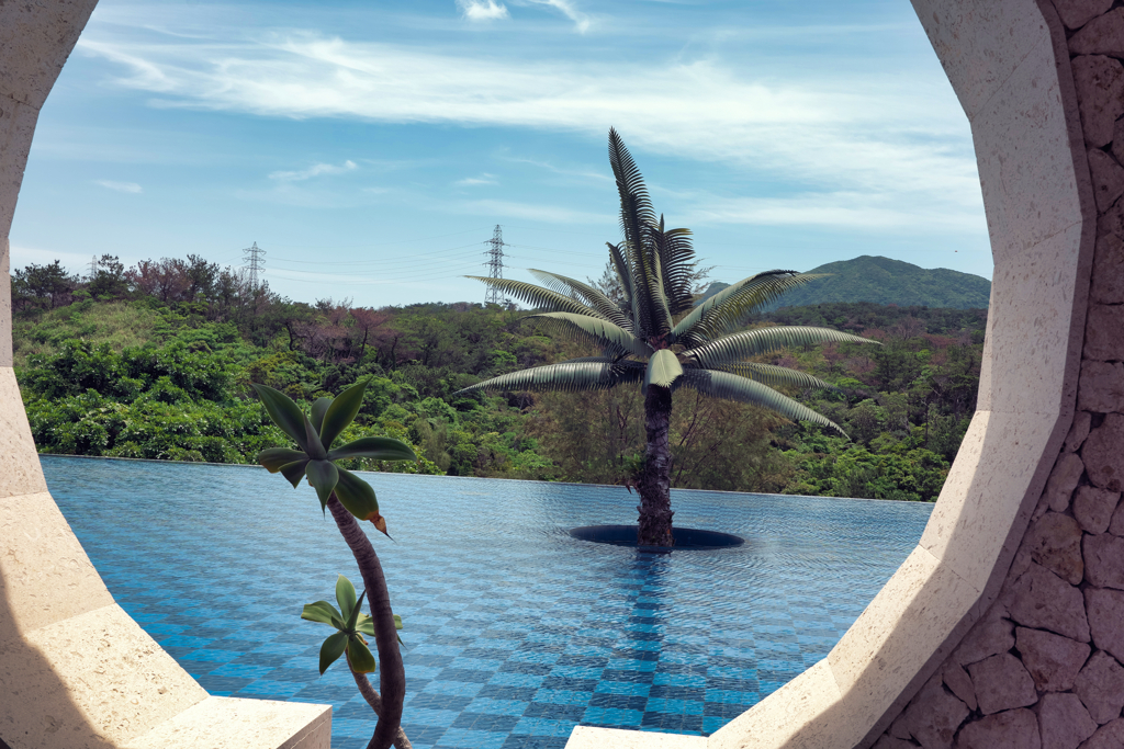 Tropical round window