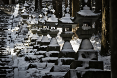 雪の灯篭