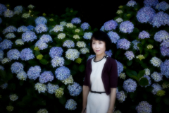 EOS R紫陽花ポトレ