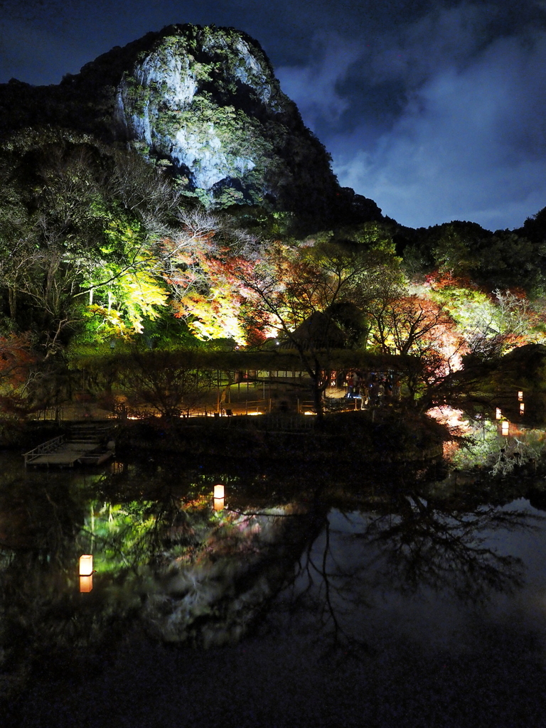 御船山楽園紅葉ライトアップ
