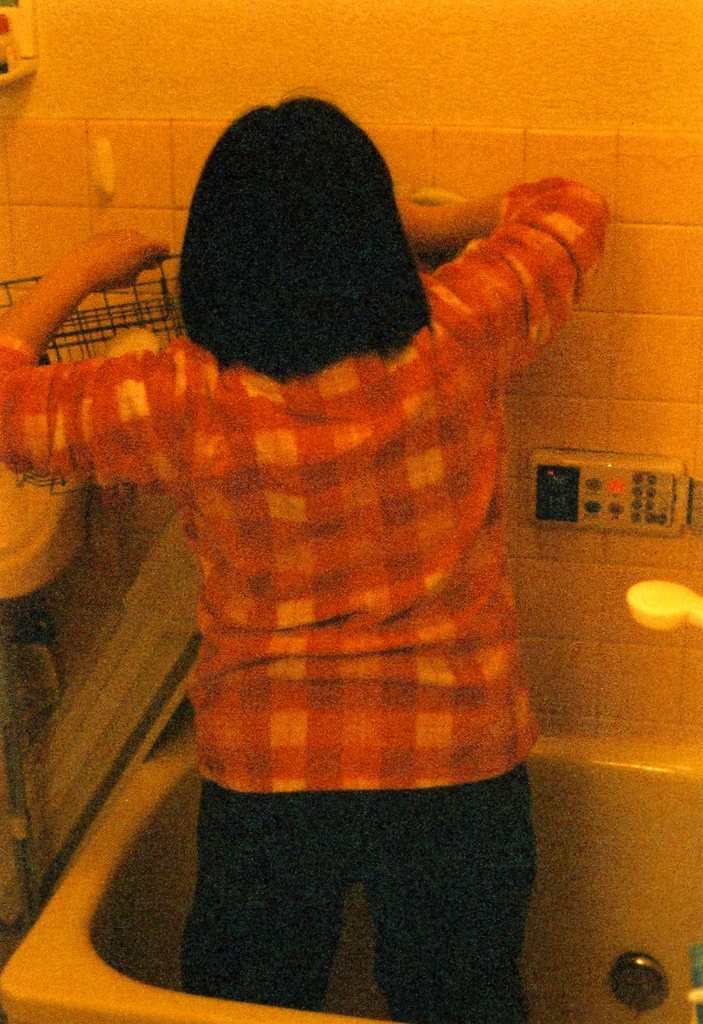 掃除中