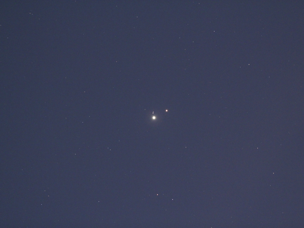 木星と火星が大接近 2018年1月7日