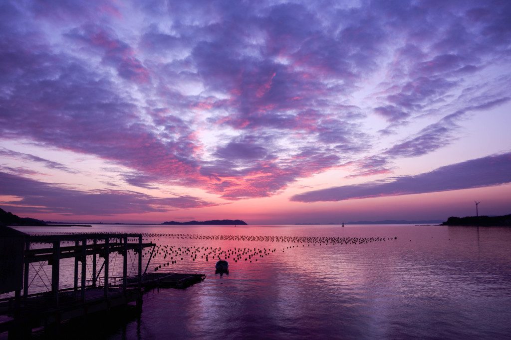 宝島からの夕焼け