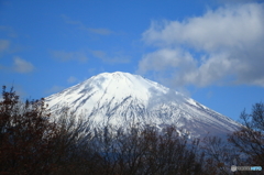 御殿場市のとある宿舎より、富士山を望む