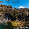白糸の滝と富士