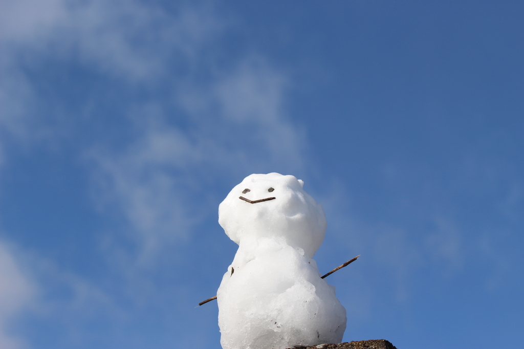 上をむいて