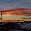 台風一過後の夕焼け