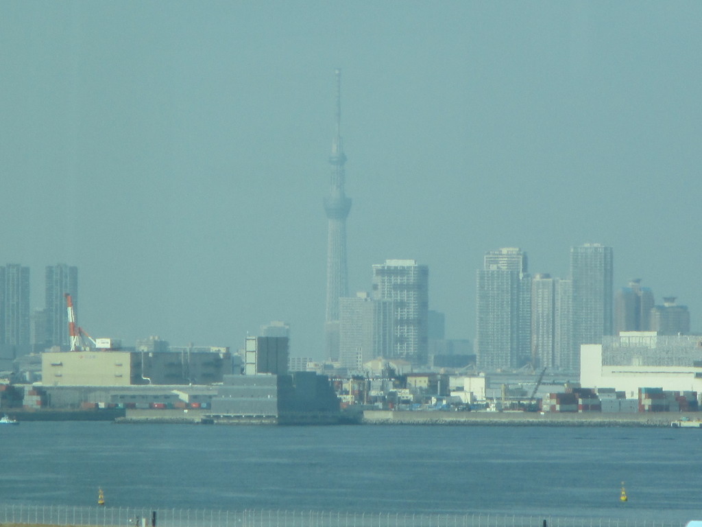 羽田から、見るスカイツリー。