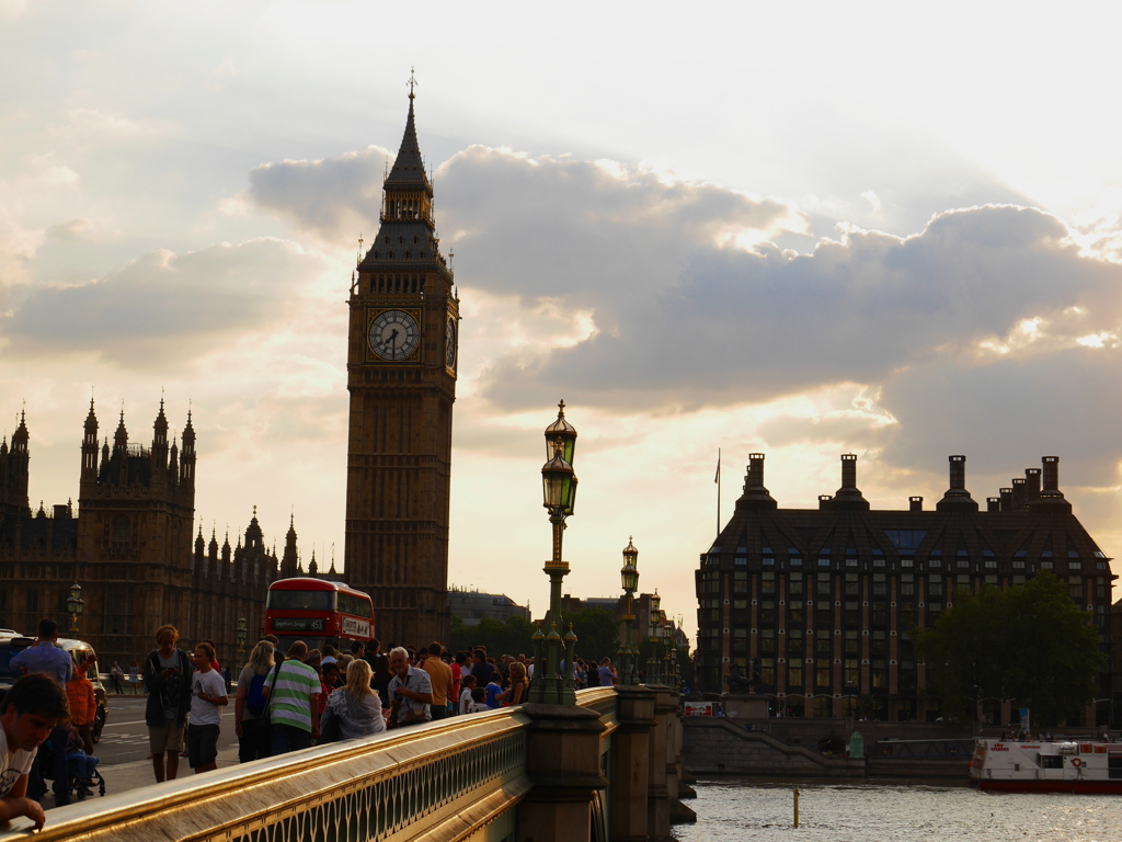 Dusk in London