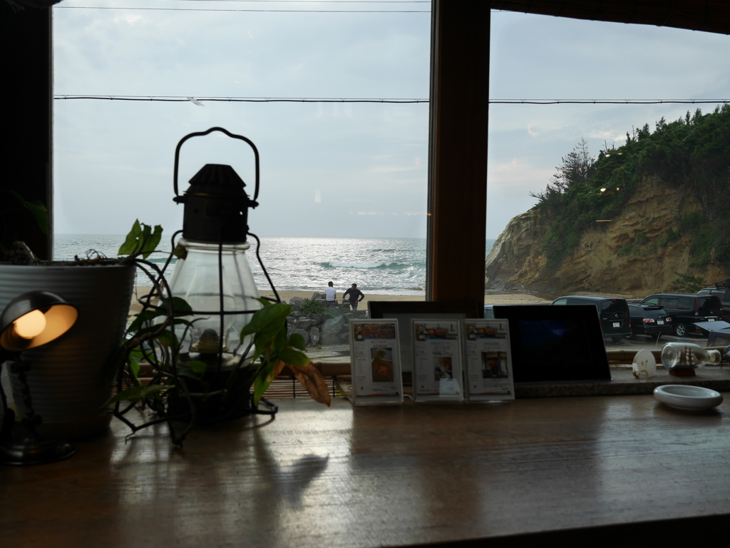 海の見える喫茶店