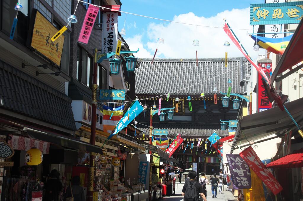 川崎大師　風鈴市。