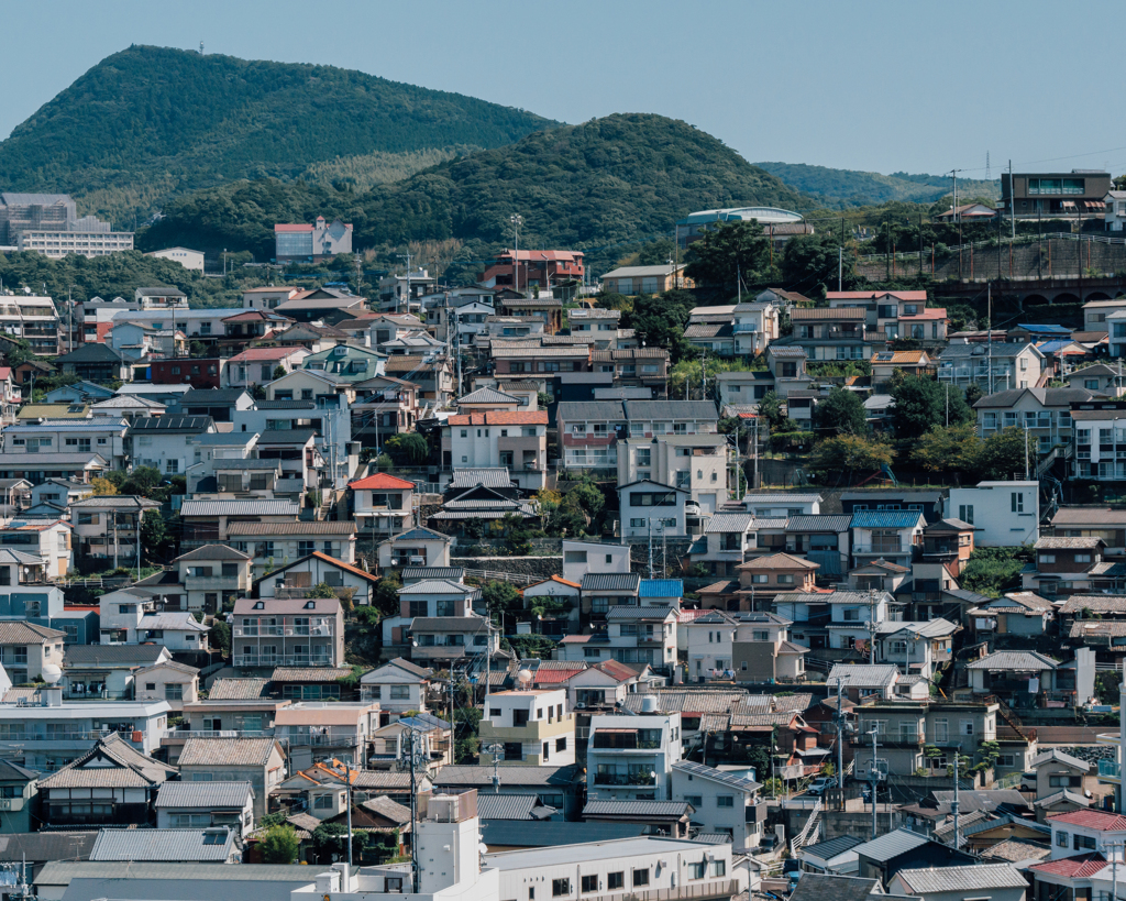山に密集してる住宅地が最高