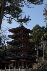 海住山寺五重塔正面