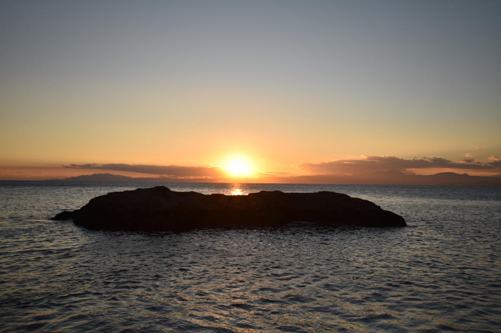 稚児ヶ淵の夕暮れ